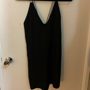 Satin Black Dress